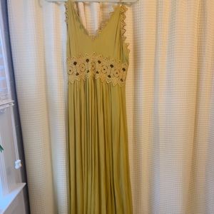 Lulus mustard yellow maxi dress